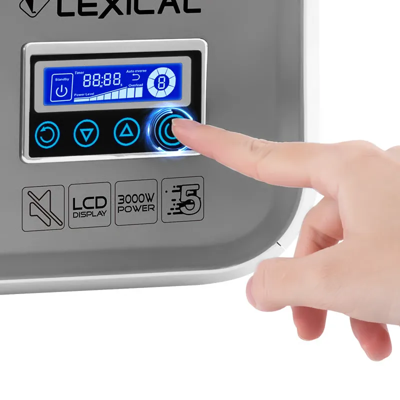 Hachoir à viande Lexical LMG-2090 – 3000W - Écran LCD - Silencieux - Accessoires Pro