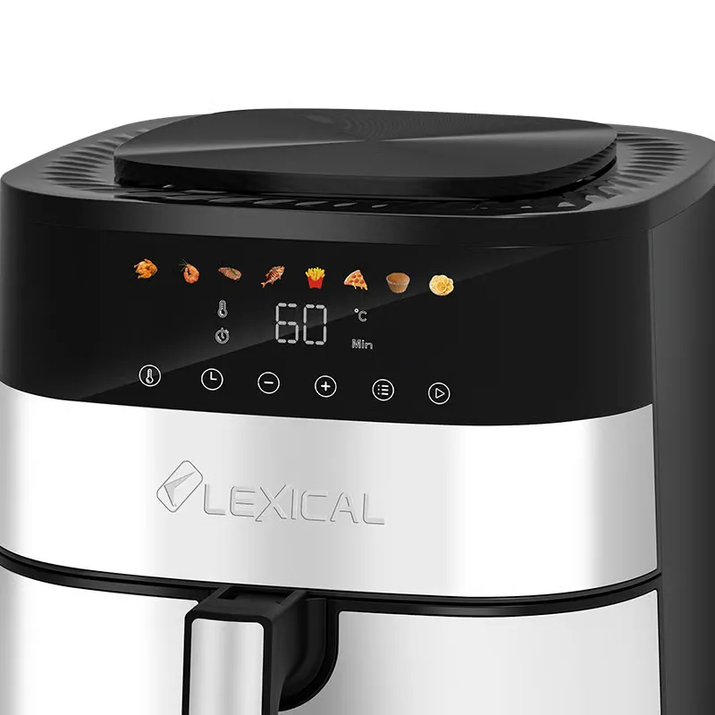 Friteuse à air Lexical LAF-3060 – 9L - 1800W - Panier Amovible - Écran LED - Inox