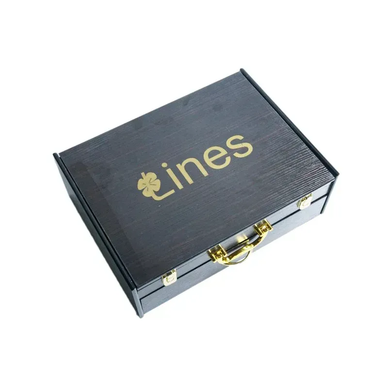 Coffret Ménagère LINES 72 pièces en inox et doré 18/10