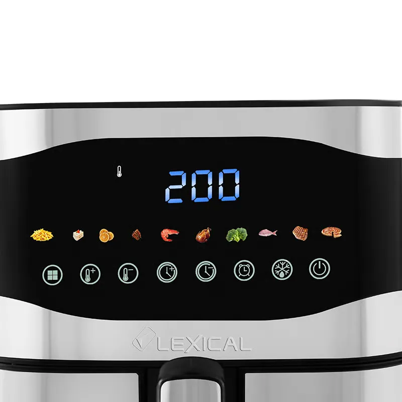 Friteuse à air Lexical LAF-3066 – 10L - 2200W - Double Chauffe - Écran LED - Inox