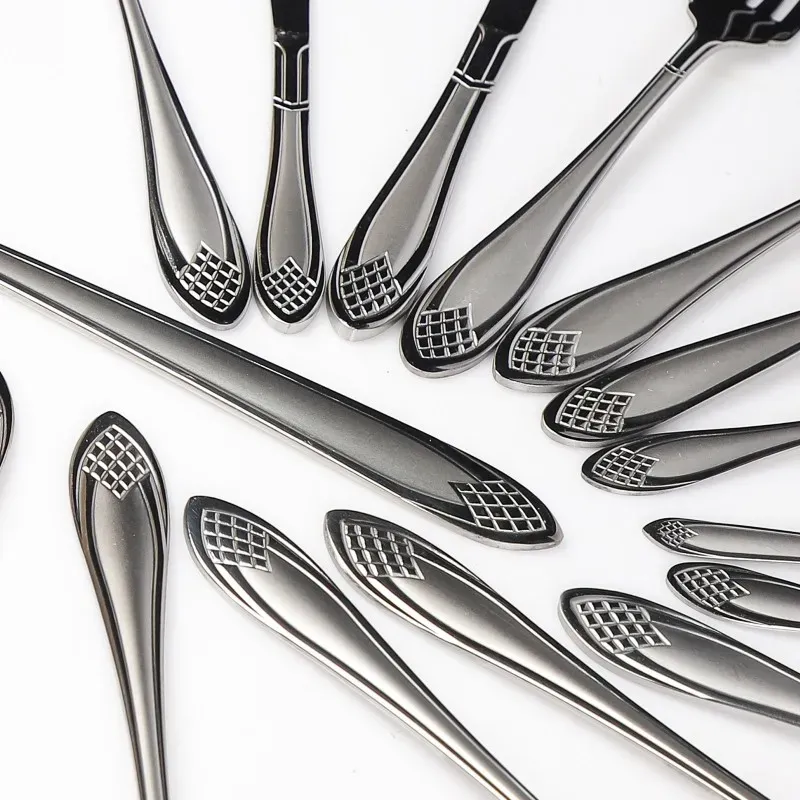 Coffret Ménagère 125 Pièces en Inox 18/10 Carré - ABM