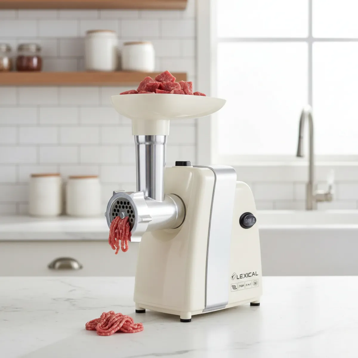 Hachoir à Viande 700W Beige - Lexical LMG-2010