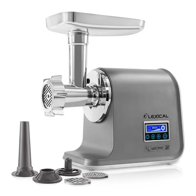 Hachoir à viande Lexical LMG-2090 – 3000W - Écran LCD - Silencieux - Accessoires Pro