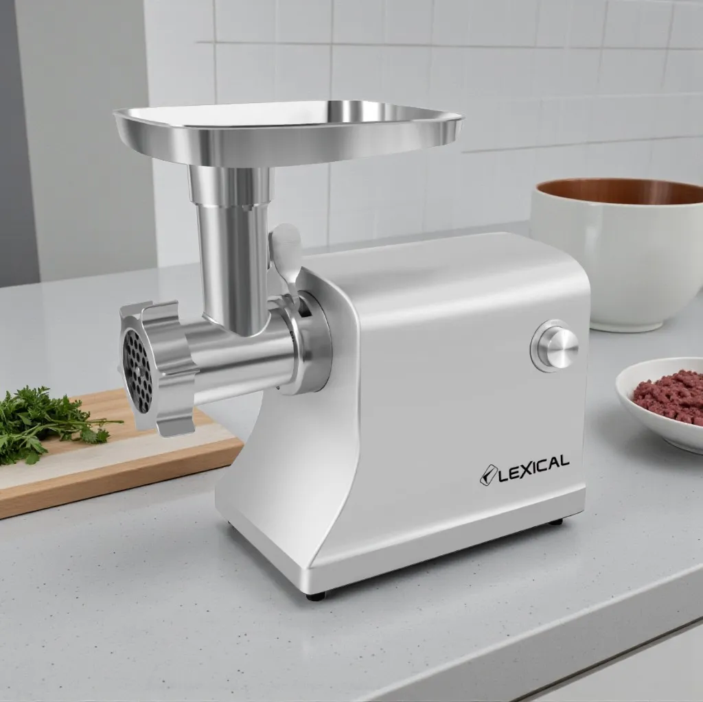 Hachoir à Viande Lexical LMG-2050 – 2000W - Corps Aluminium - Accessoires Inclus