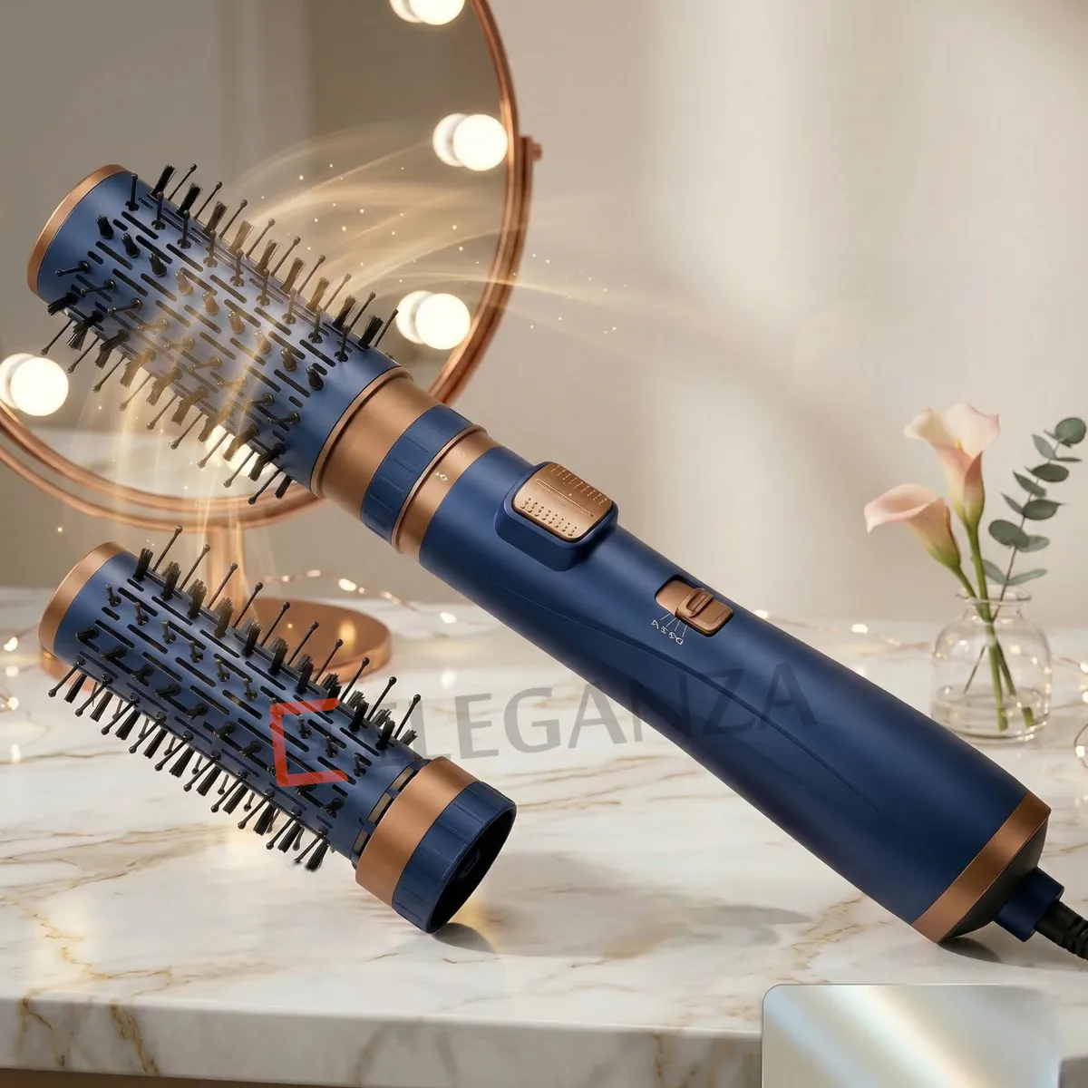 Brosse Soufflante Rotative 2 en 1 Lexical LAS-5220-6 - Bleu