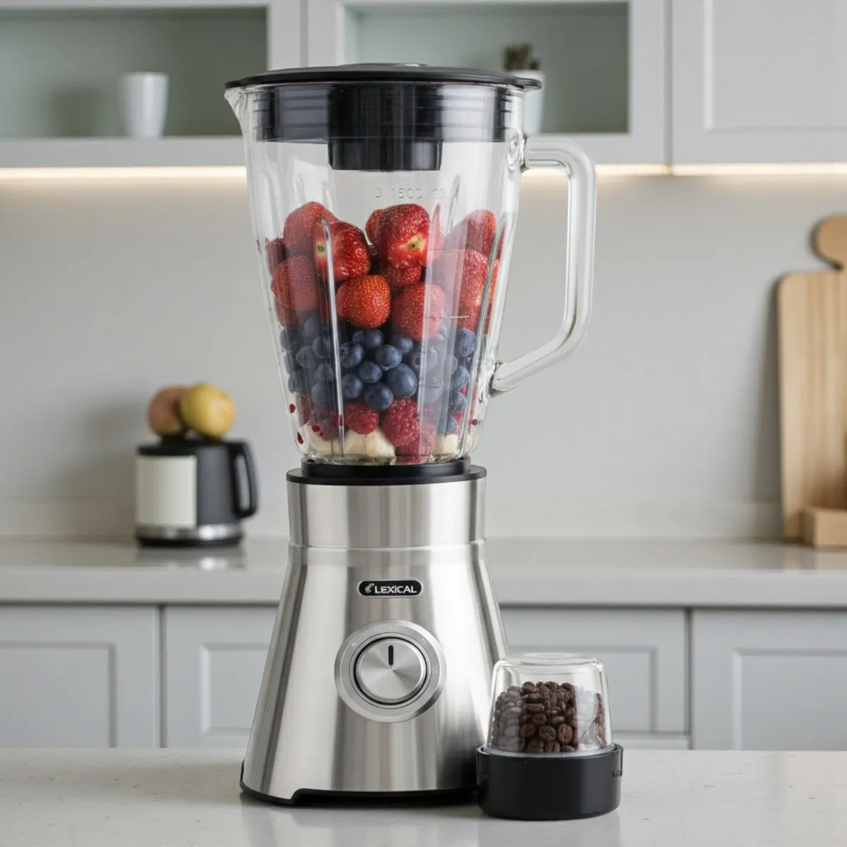 Blender avec moulin 2En1 Lexical LBL-1545 – 1000W – Bol Verre 1,5L