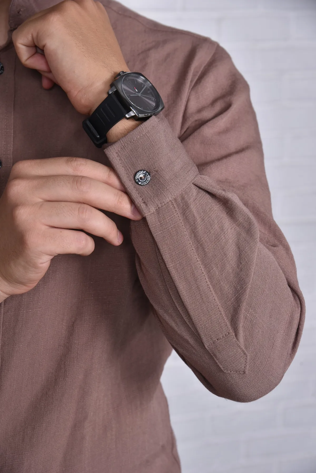 Chemise Kamraya Marron