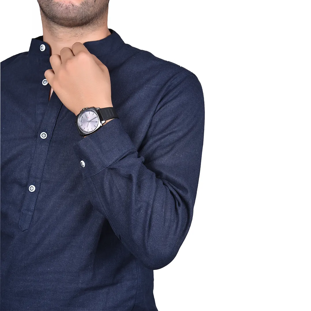 Chemise Oxford Bleu