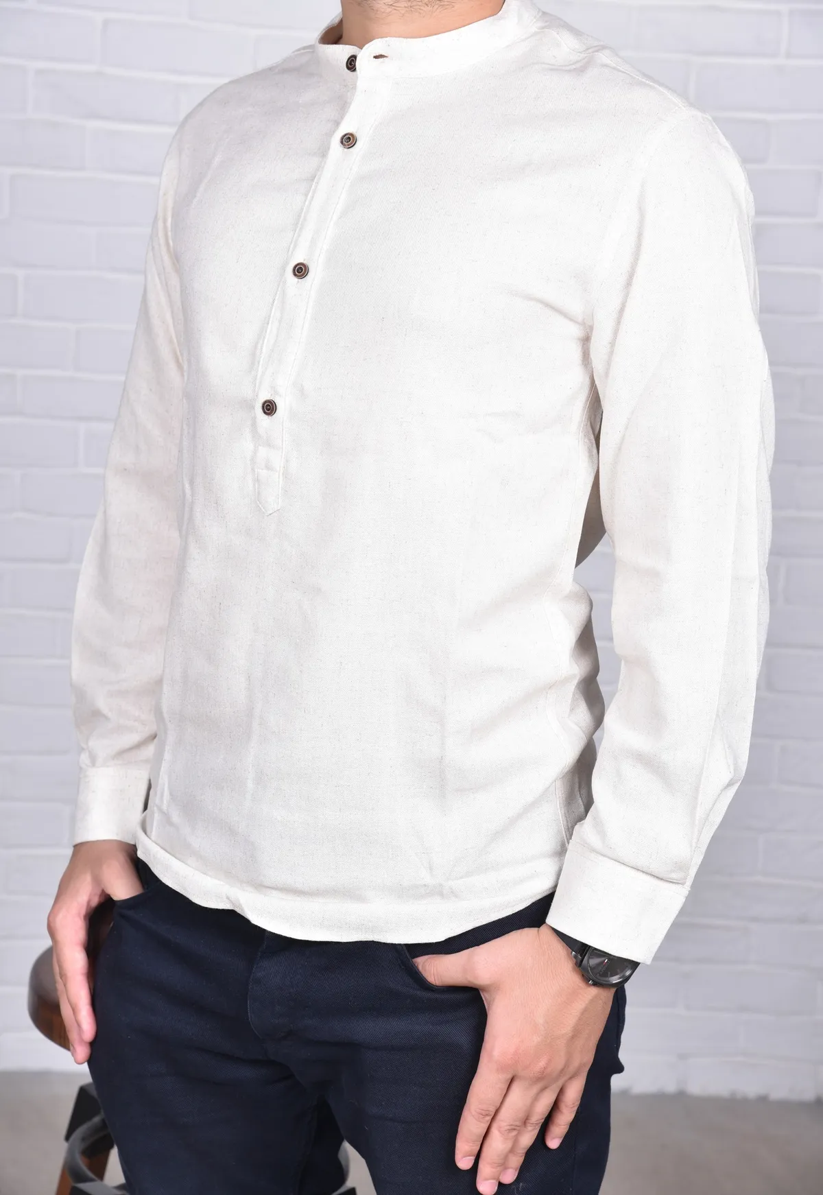 Chemise Oxford Beige