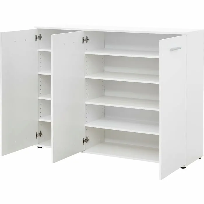 Meuble à Chaussures Design Blanc – 3 Tiroirs