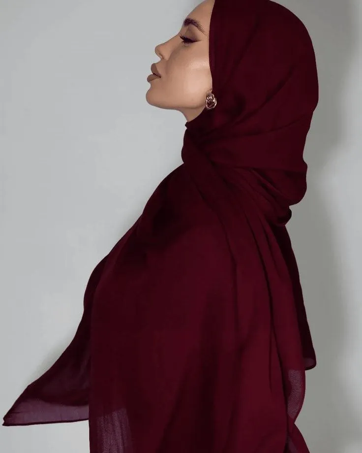 Hijeb Chiffon Rouge Bordeaux - Red Wine