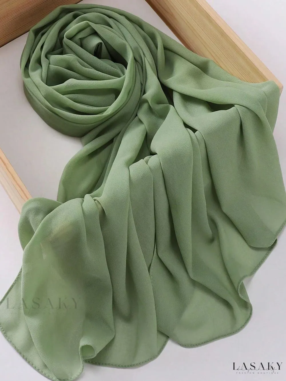 Hijeb Chiffon Vert Pastel