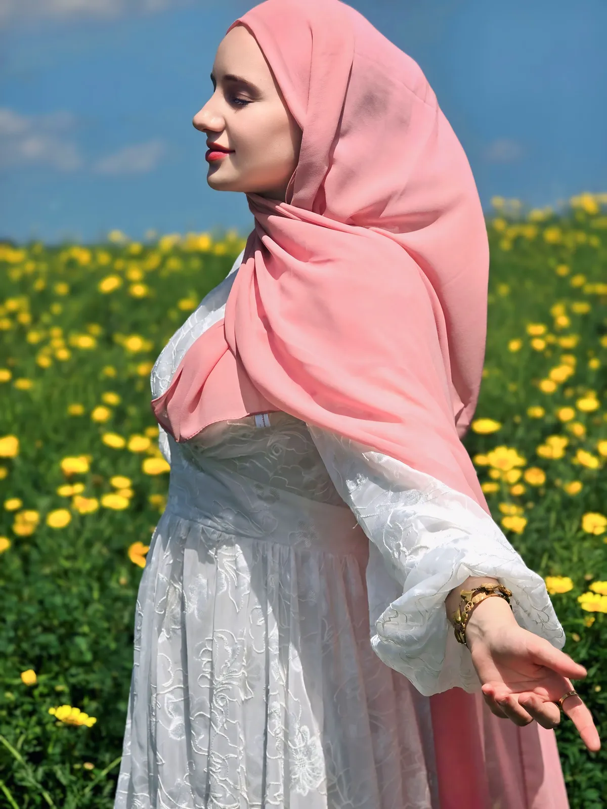 Hijeb Chiffon - Baby Pink - Candy Floss 🍭