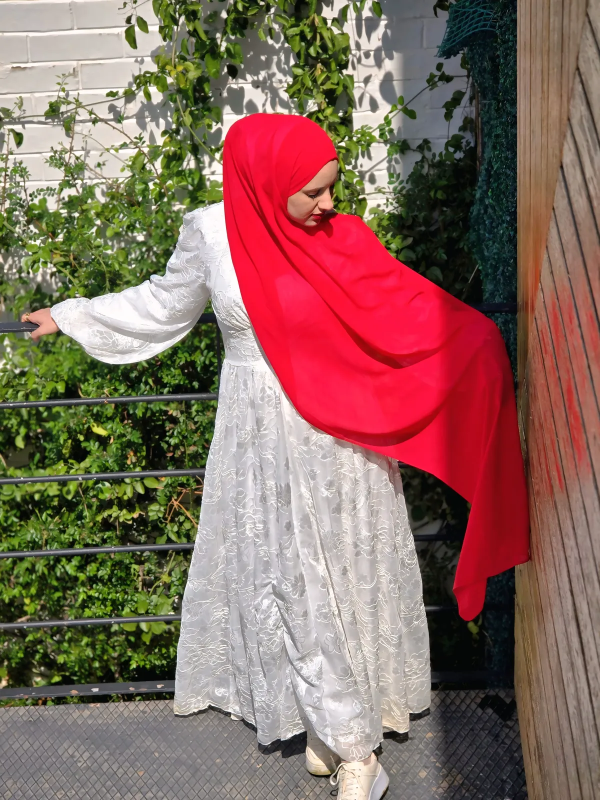 Hijeb Chiffon Red Classic
