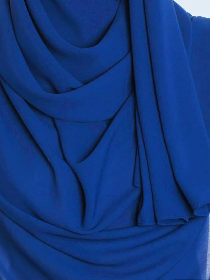 Hijeb Chiffon Bleu Royal