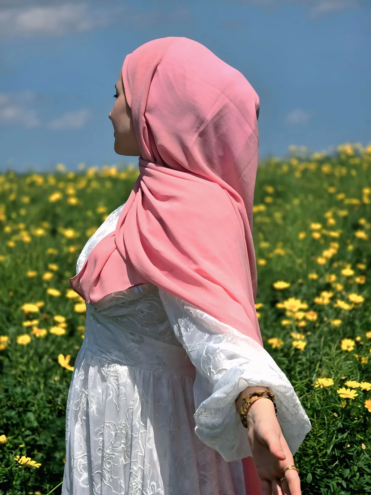 Hijeb Chiffon - Baby Pink - Candy Floss 🍭