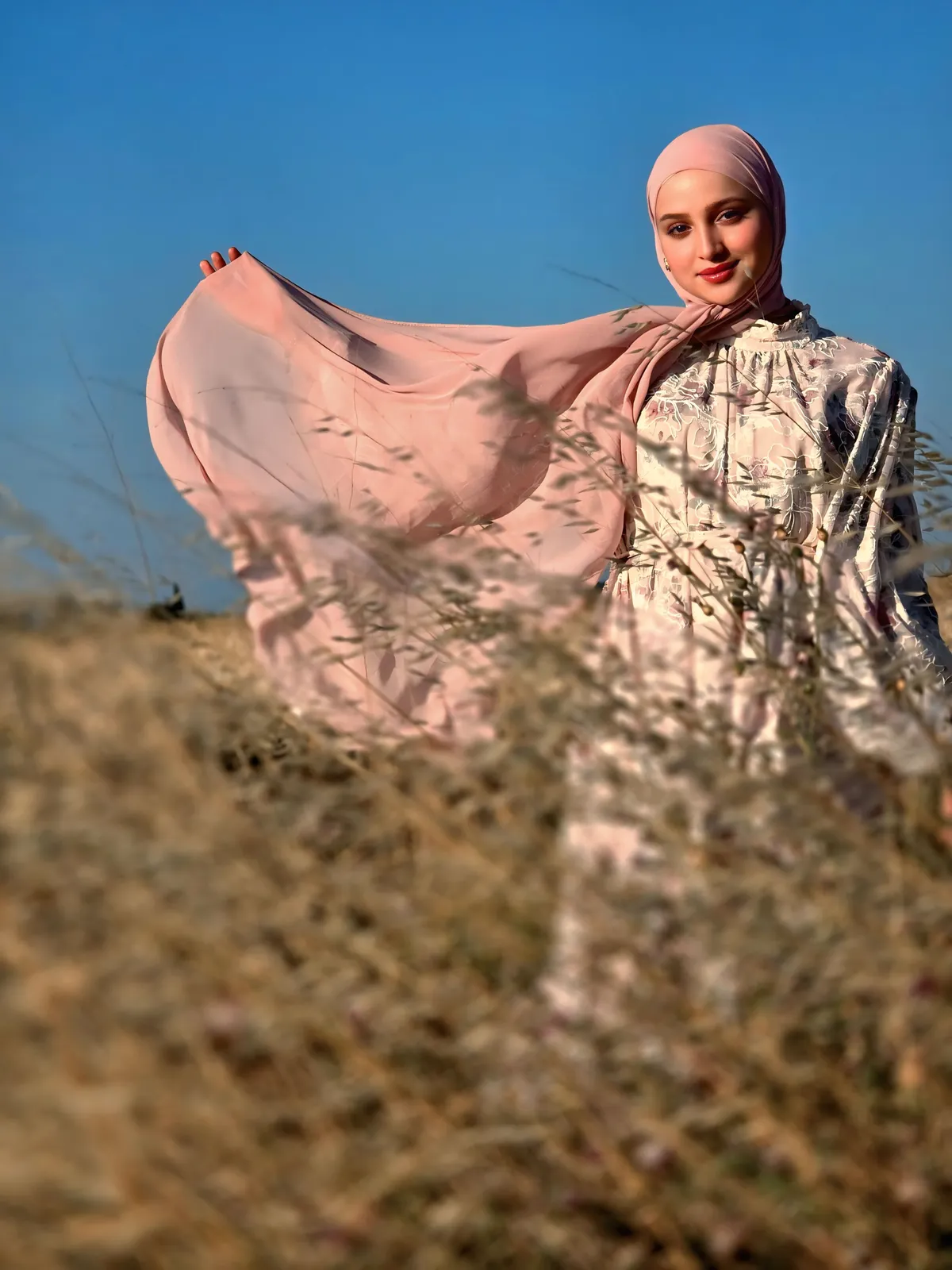 Hijeb Chiffon - Rose Blush