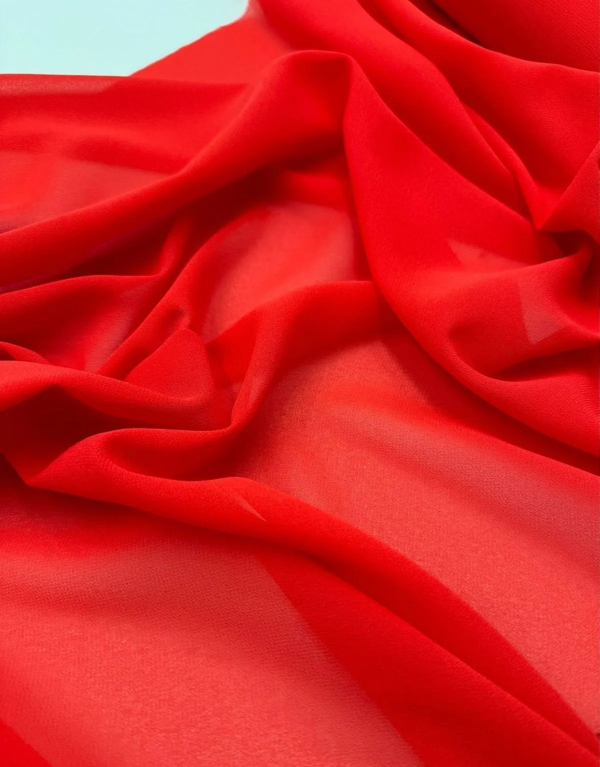 Hijeb Chiffon Red Classic