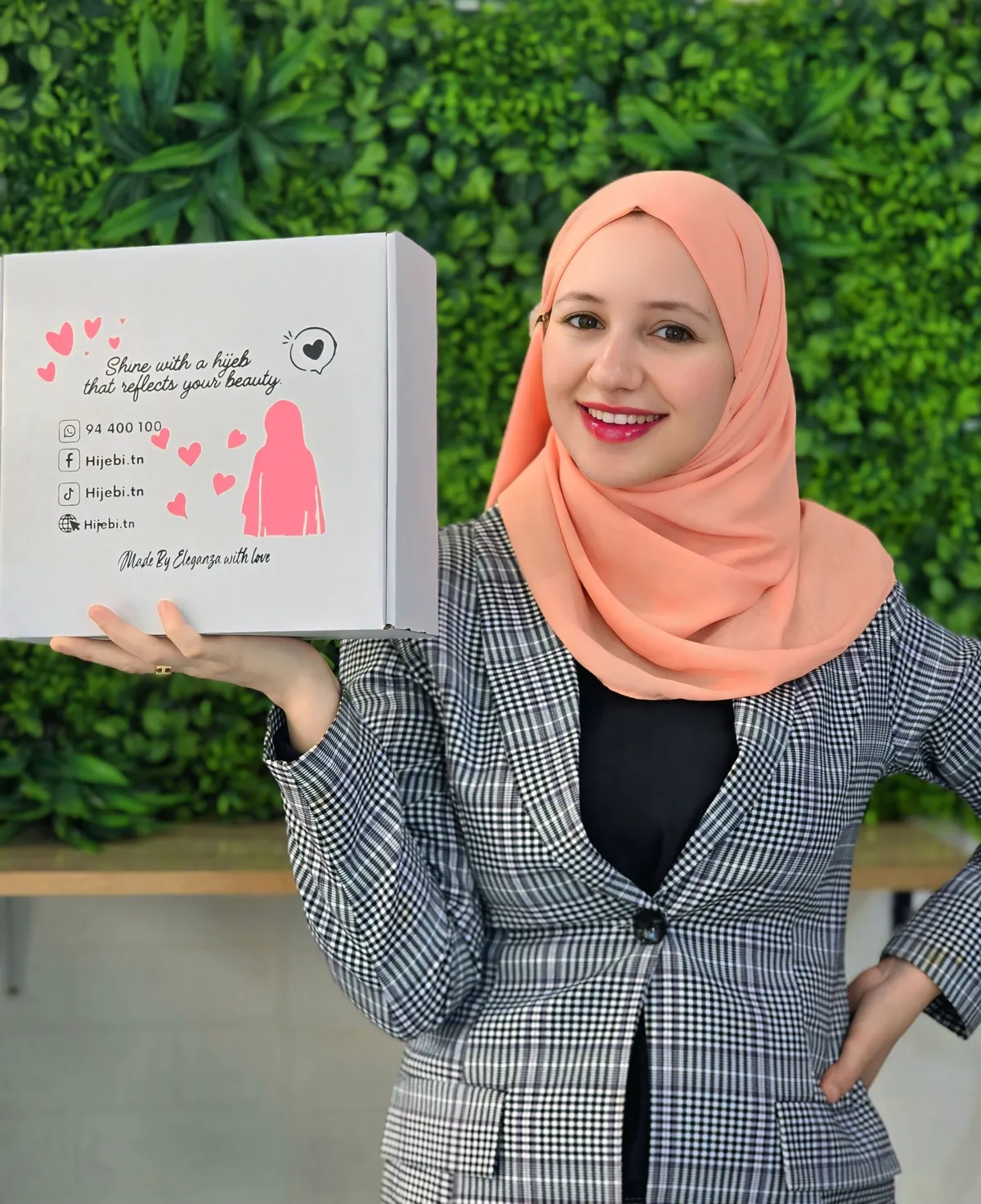 Hijeb Chiffon saumon