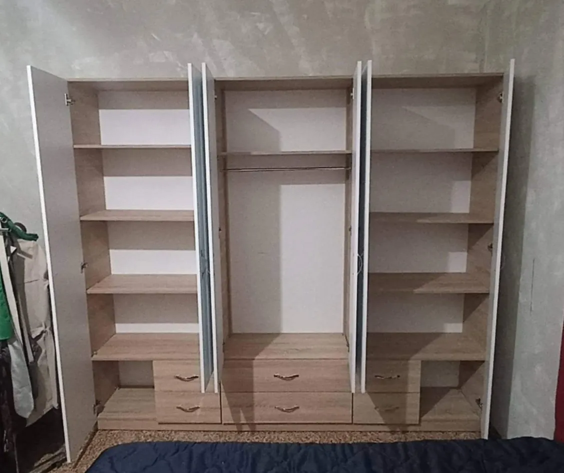 Dressing 6 Portes avec Miroir