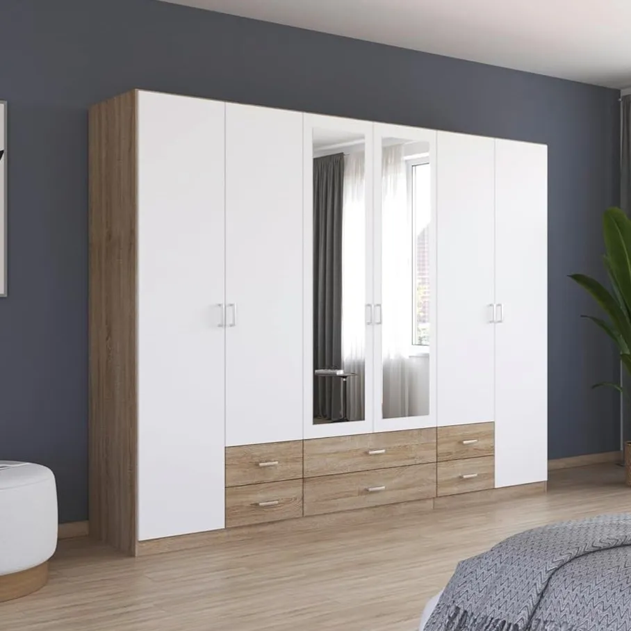 Dressing 6 Portes avec Miroir