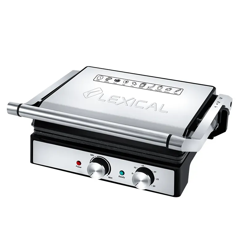 Appareil de cuisson Panini Lexical LSM-2571 avec Miniteur - 2000 Watts