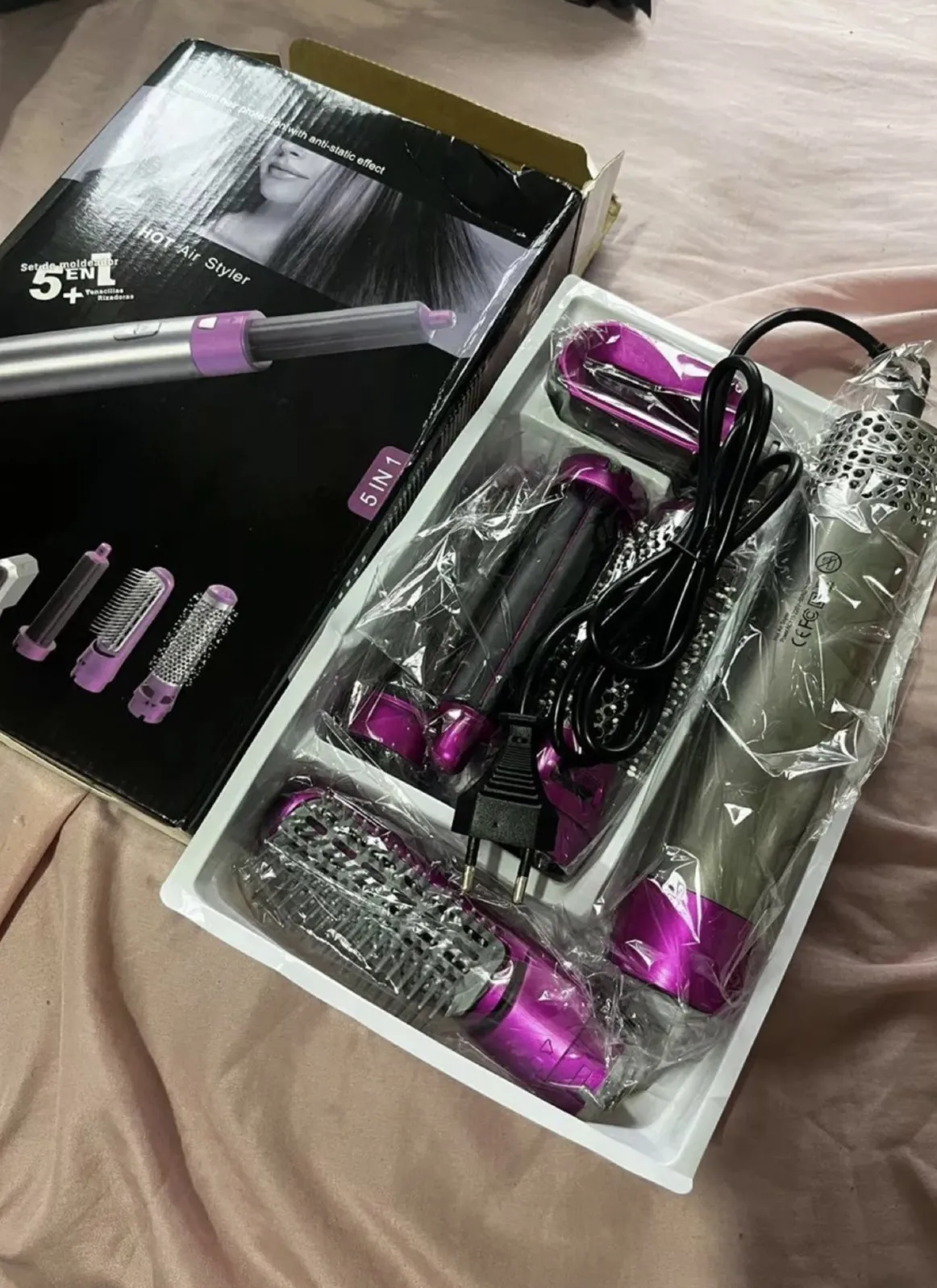 Coffret Brosse soufflante 5en1 Hot Aire Styler TP-5+1 - 1200 Watts