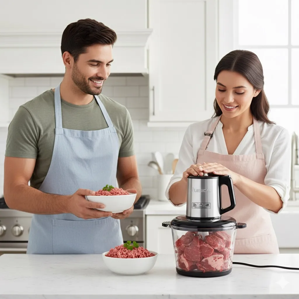 Hachoir à Viande En verre Lexical LCH-1970 - 400 Watts - 3 Litres