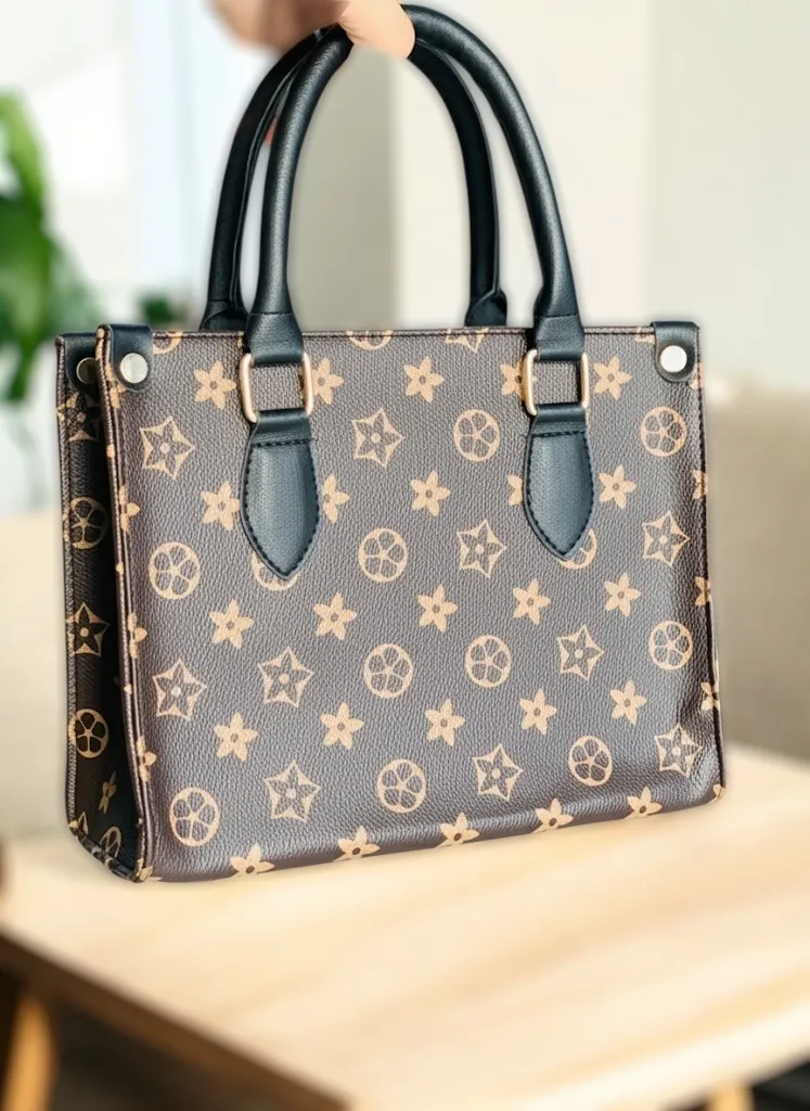 Sac à main chic avec ceinture en marron