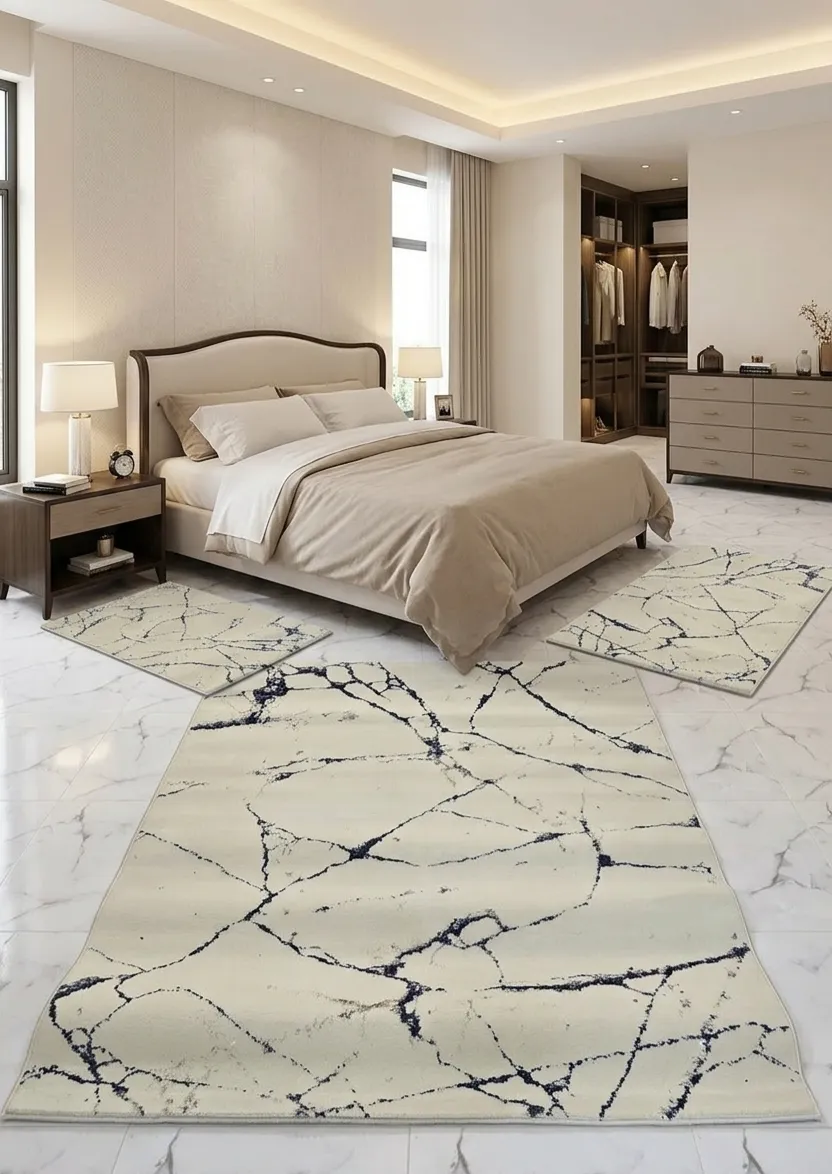 Zarbia Marbré  La Fiesta chambre a coucher Bleu marine