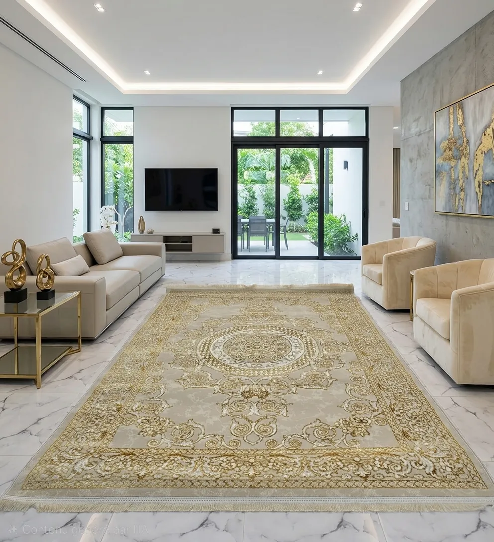 Zarbia  Salon La fiesta  2M/2.60m Doré