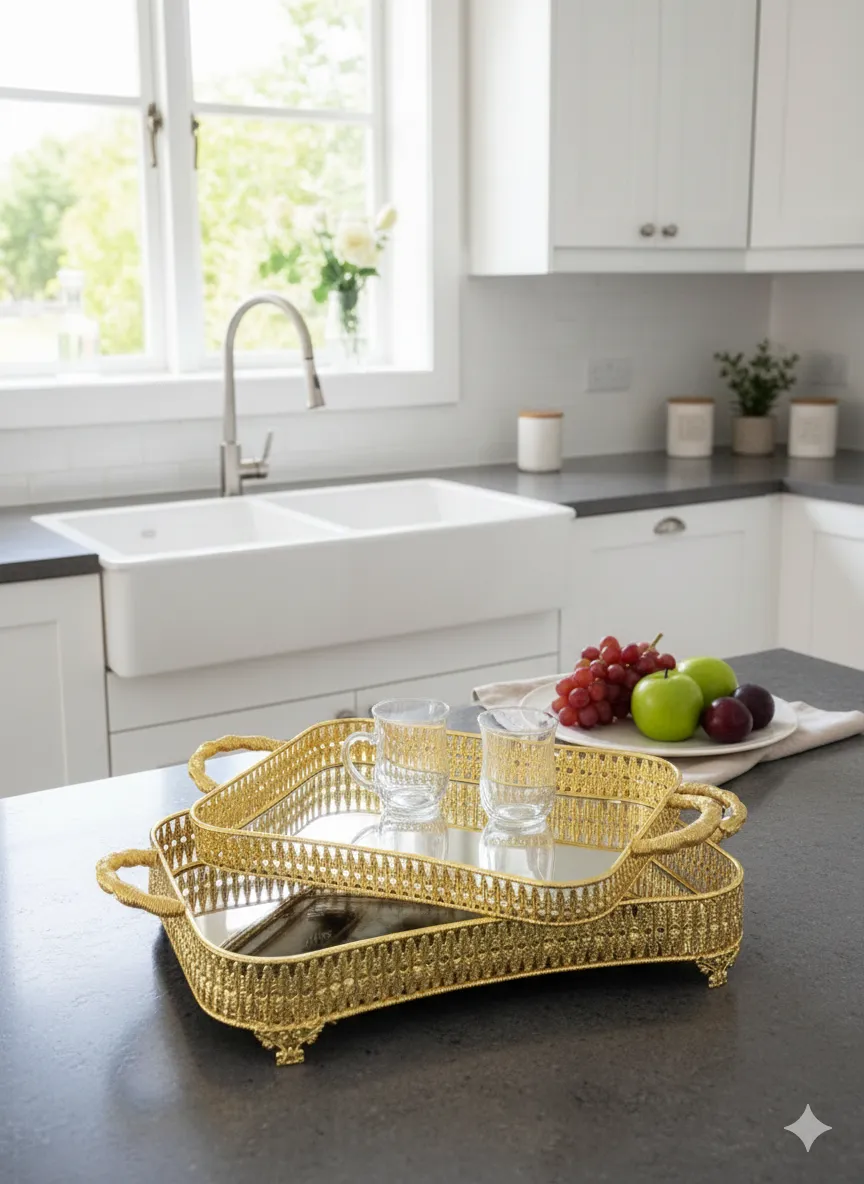 plateaux dorés 2pc /M1