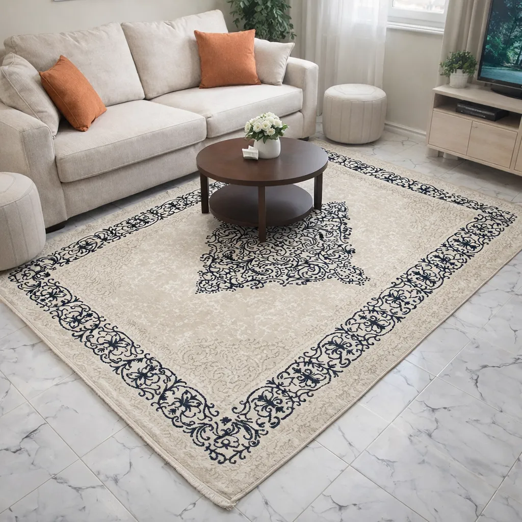 Zarbia La fiesta Salon 160m/2.10m BLEU MARINE