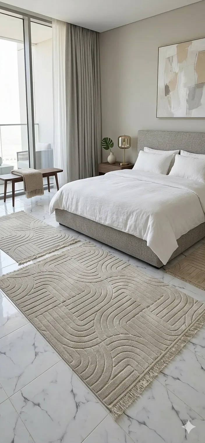 Zarbia Fourrure chambre a coucher  Beige