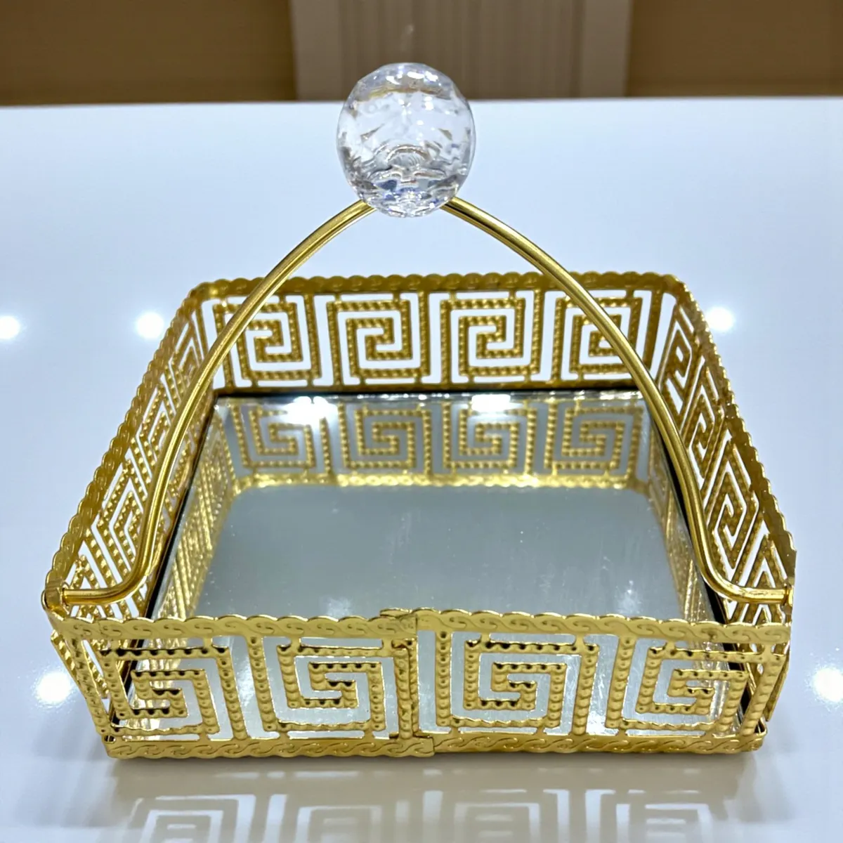 Porte Papiers en Métal Doré  PP-01