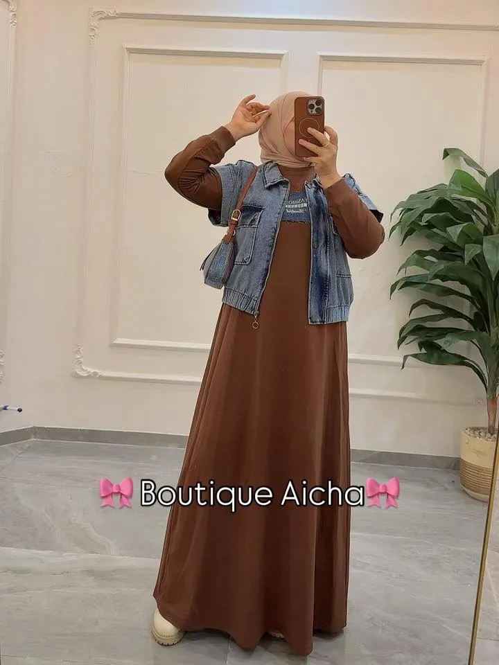 Robe CAMILIA FASHION - marron