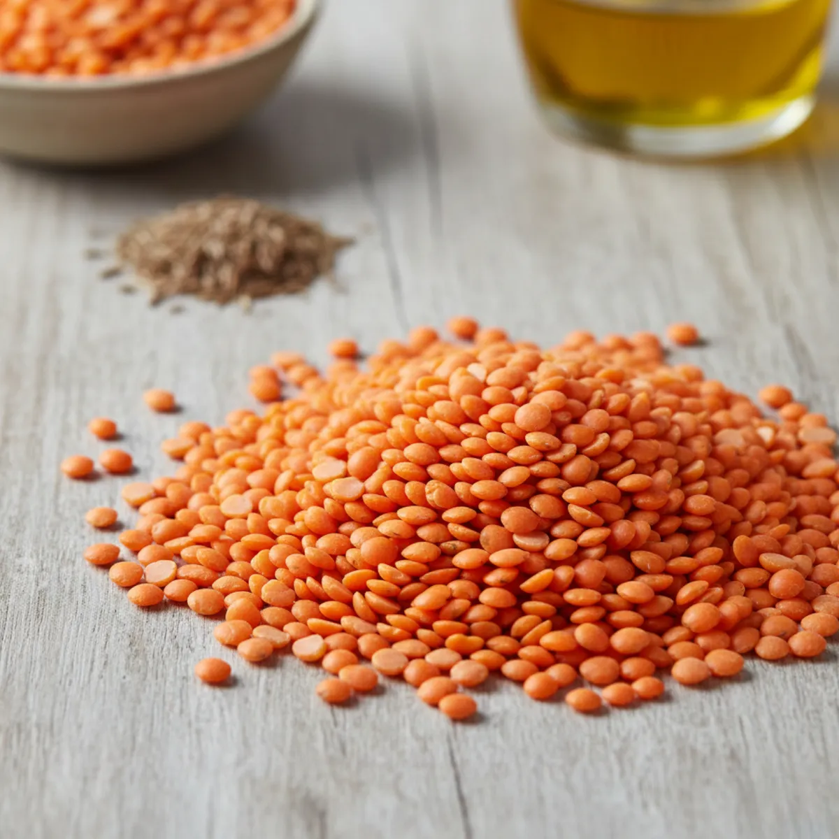 عدس أحمر طبيعي عالي الجودة - 1 كغ