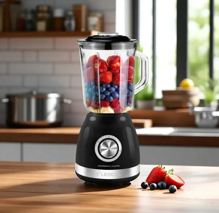 Blender 2 en 1 Lexical LBL-1526 - 500 Watts - Noir