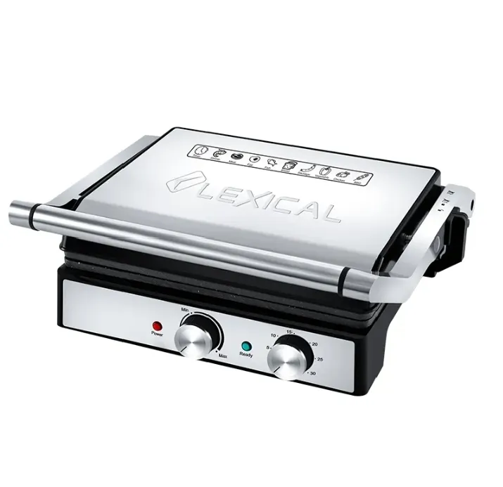 Appareil de Cuisson Panini Lexical LSM-2571 avec Miniteur - 2000 Watts