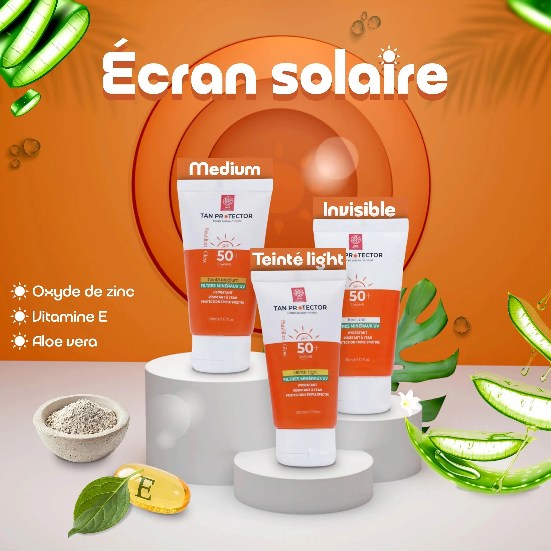 Écran Solaire – Invisible / Medium / Teinté light EC-BG