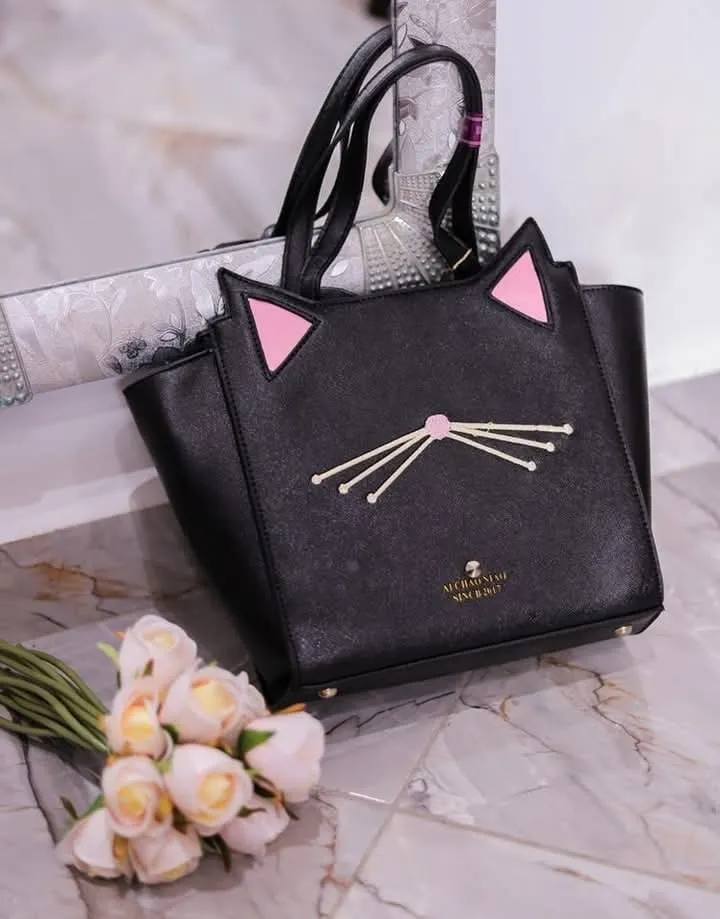 Sac à main chat