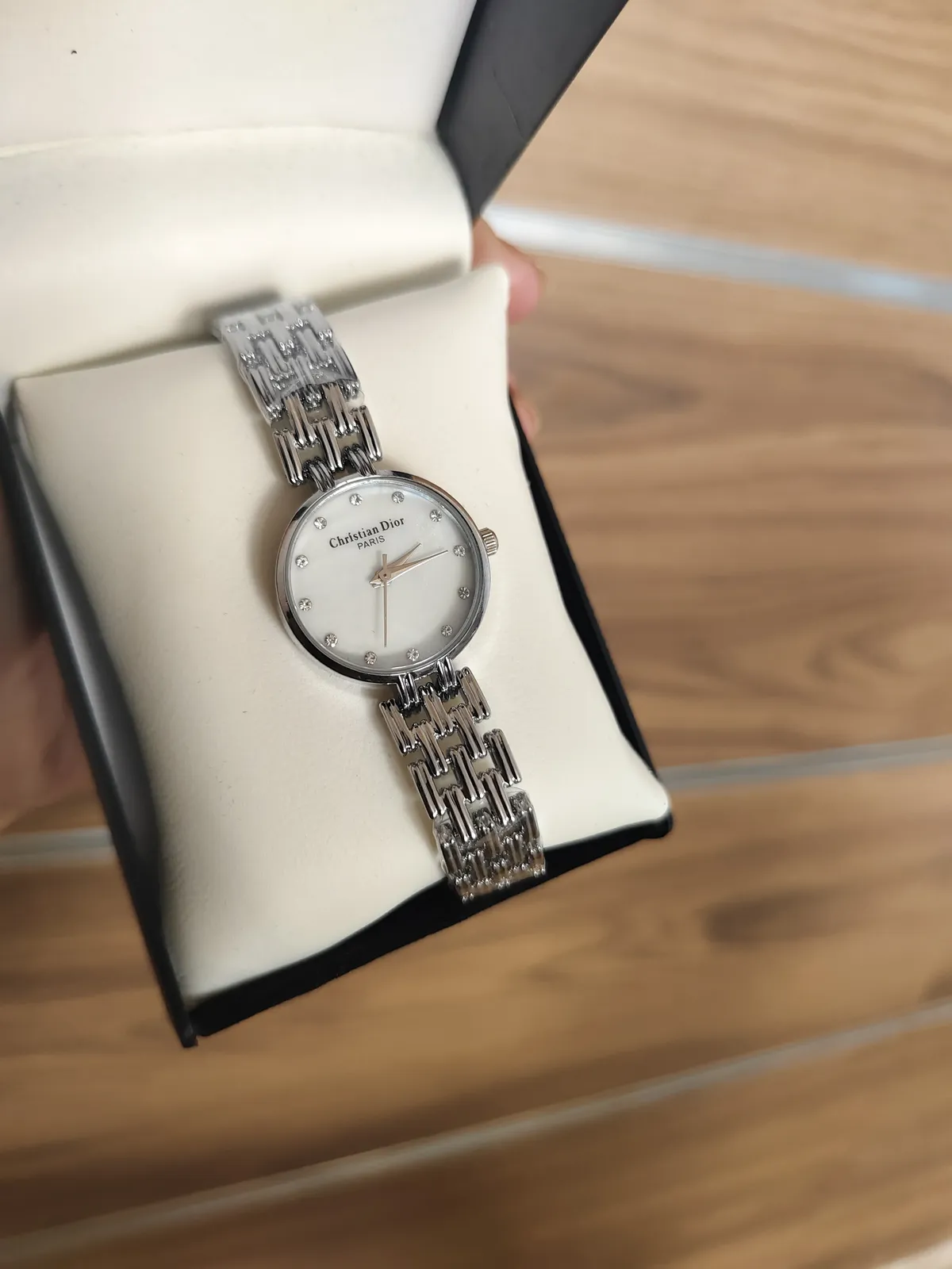 Montre Christian Dior argenté