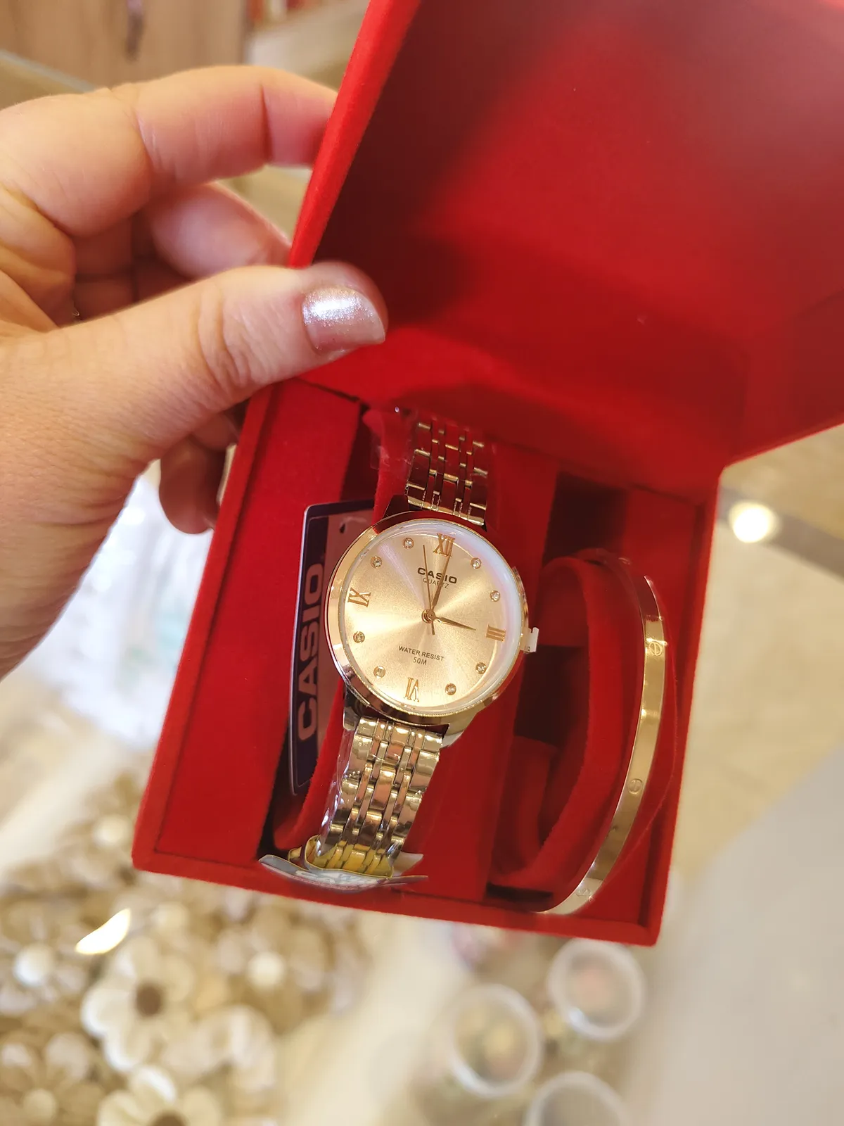 Montre CASIO fond rose MON-CA-RS