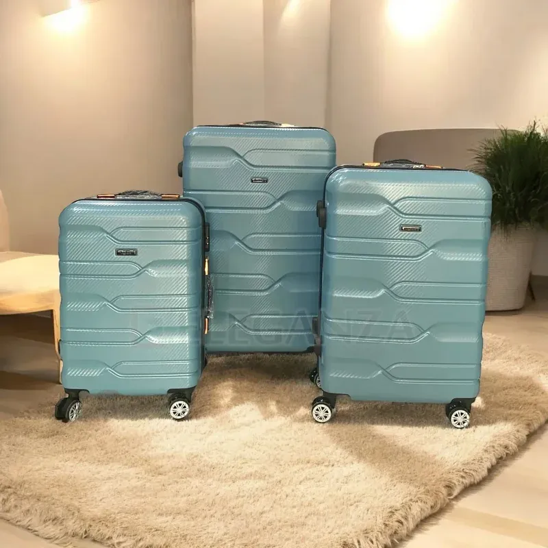 Série de 3 valises incassables - Bleu Ciel